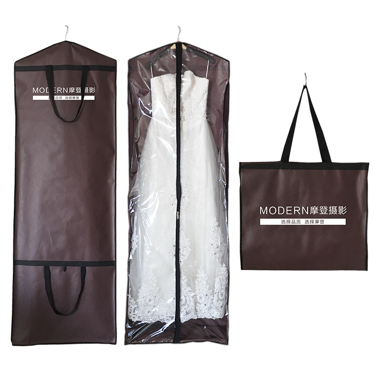 Custom Logo Portable Foldable Bridal Dust Long Dress Cover