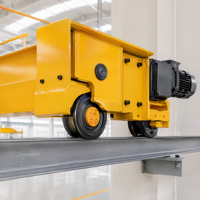 Pont roulant à double poutre de style européen Yiteng, capacité 40 tonnes, palan électrique 2,5 tonnes, hauteur de levage 20m, portée 10m, moteur de levage