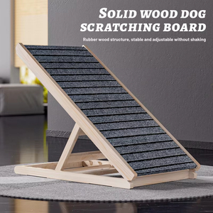 Rampa Ajustable <span class=keywords><strong>para</strong></span> Mascotas, Rampa de Madera <span class=keywords><strong>para</strong></span> <span class=keywords><strong>Perros</strong></span>, <span class=keywords><strong>Escaleras</strong></span> Plegables Antideslizantes <span class=keywords><strong>para</strong></span> Mascotas <span class=keywords><strong>para</strong></span> Cama, Sofá, Coche, Uso Interior y Exterior, Personalización OEM ODM - Product Image 5