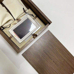 Solid Wooden Walnut Keepsake <strong>Box</strong> for <strong>Wedding</strong> Pregnancy Test Baby <strong>Memory</strong> Photography <strong>Box</strong> With Sliding Lid 8 X 10 Inches - Product Image 3