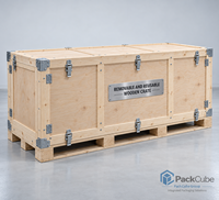 Caisse en bois complète pour moto, pliable, empilable, recyclable, solution de protection