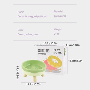 Comedero Elevado de Plástico Personalizado para Gatos, con Forma de Botella Redondeada, Base Antideslizante, para Perros Pequeños y Grandes, Comedero Elevado para Mascotas y Cachorros para Interiores - Product Image 5