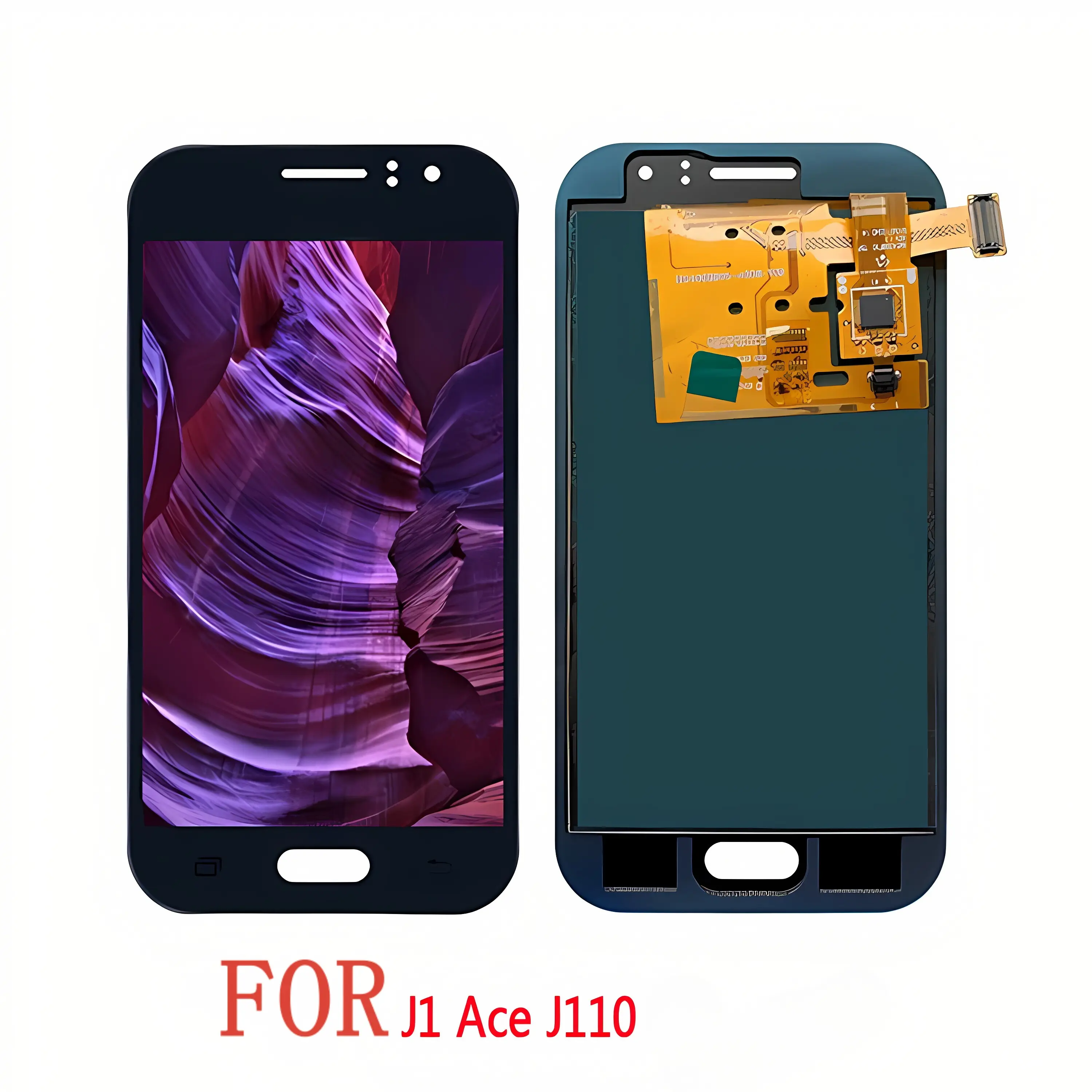 Com garantia de venda direta da fábrica tela LCD do telefone completo para Samsung Galaxy J1 Ace j110 Substituição