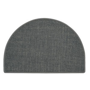 Tapis de salle de bain rond absorbant, antidérapant, séchage rapide, design minimaliste pour les toilettes et la zone de douche - Product Image 1