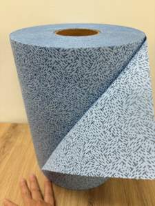 Paños Kawazaki Industrial Grade Blue Meltblown (rollo de polipropileno 100%) para limpieza de servicio pesado Absorción excepcional - Product Image 5
