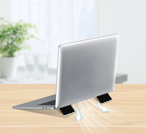 Support ergonomique pour ordinateur <span class=keywords><strong>portable</strong></span>, 2 pièces/ensemble, pliable et <span class=keywords><strong>portable</strong></span>, coussinets antidérapants, prend en charge les ordinateurs portables Macbook/Windows, gain de place - Product Image 4