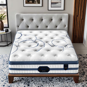 Colchón de lujo de alta calidad de primavera barato bobina de bolsillo estándar Hotel top 5 Estrellas EURO fábrica fabricación - Product Image 6