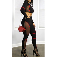 Pakaian Olahraga Wanita Set Dua Potong Model Baru Logo Kustom OEM ODM Pabrik, Baju Yoga Fitness Lengan Panjang Berenda, Set Olahraga Gym