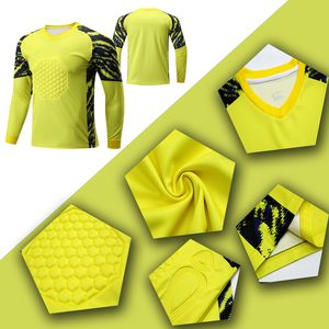 <span class=keywords><strong>Camiseta</strong></span> de Portero Personalizada con Acolchado, Uniforme de Fútbol Protector para Portero, Adulto, Verano, 100% Poliéster - Product Image 4