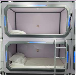 Cama Cápsula de alta gama ABS japonés personalizable moderno de lujo China cápsula Hotel ecológico minimalista muebles de Hotel 3 años - Product Image 2