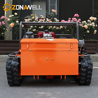 Tondeuse à gazon industrielle ZNW-1200Y, robuste, autopropulsée, 4 temps, sans fil, télécommandée, avec chenilles en caoutchouc pour pentes raides, 17 kW