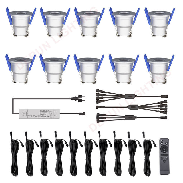 Pergola Decoration Recessed Mini LED Spotlight Dimmable Waterproof 12V 3W for Patio Covering