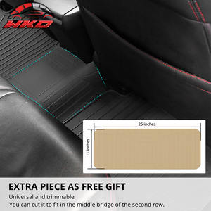 Tapis de sol de voiture en caoutchouc latex beige, sur mesure, 5 pièces, Style IKON, imperméables, adaptés à Nissan Altima 2013-2018 - Product Image 6