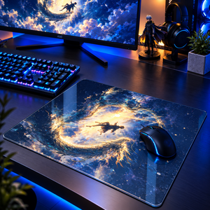 Alfombrilla de Ratón de Vidrio Templado con Superficie de Control de Bajo Ruido, Tamaños Personalizados, Logotipo Personalizado, Impresión HD, Alfombrilla de Ratón de Vidrio Lisa para Deportes Electrónicos - Product Image 1