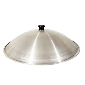 Tapa de cúpula de aluminio Wok/Wok, 13 pulgadas, (para Wok de 14 "), tapa de olla de aluminio más vendida de Amazon para exteriores