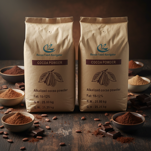 Polvere di Cacao Alcalinizzata Premium Marrone Scuro a Basso Contenuto di Grassi 10-12% Fornitura all'Ingrosso Sacchi da 25kg per Alimenti e Bevande - Product Image 5