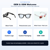 Lunettes Intelligentes à Caméra IA 8MP 2K EIS Appels Vidéo Transfert WiFi Traduction en Temps Réel IP65 OEM W610 Chargement Magnétique