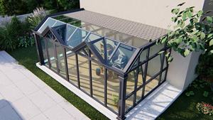 शीर्ष प्रीफैब चार सीज़न सोलेरियम ग्लास हाउस गार्डन बरामदा घर - Product Image 5