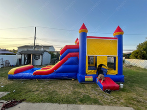 Thương mại cho thuê Top bán nhà máy Giá trượt <span class=keywords><strong>Inflatable</strong></span> lâu đài bouncy thương mại cho thuê Bouncer Combo cho trẻ em bên cho thuê - Product Image 2