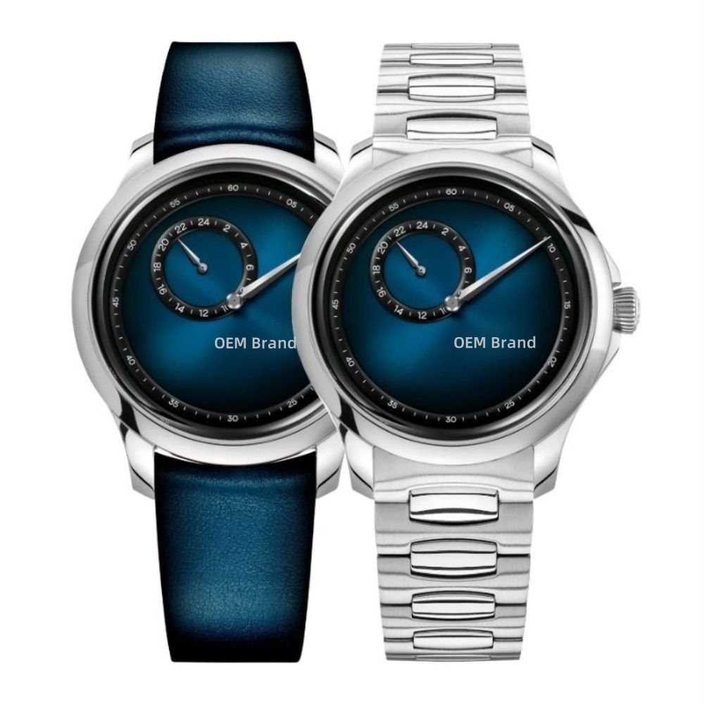 Bracelet bleu + argenté