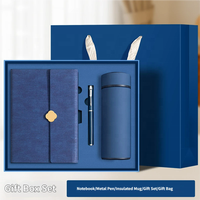 Coffret Cadeau d'Entreprise 3-en-1 Personnalisé 2026 avec Stylo, Tasse Thermos en Acier Inoxydable et Carnet – MOQ 50 Sets – Idéal pour Cadeaux d'Entreprise