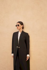 Giacca Blazer Lunga Personalizzata di Alta Qualità, Elegante e Classica, Giacca da Completo da <span class=keywords><strong>Donna</strong></span>, <span class=keywords><strong>Abbigliamento</strong></span> Islamico, Abaya Aperta - Product Image 2