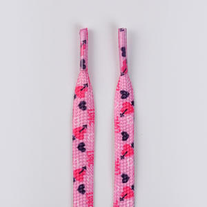 YH Pink Valentine AJ1AF1 <span class=keywords><strong>DUNK</strong></span> Baskets en toile pour hommes et femmes 8mm Lacets plats en polyester Paire élégante pour la Saint-Valentin - Product Image 5