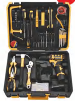Kit d'outils multifonctionnels pour la maison, kit combiné perceuse sans fil pour artisans et mécaniciens, ensemble d'outils pour le travail du bois