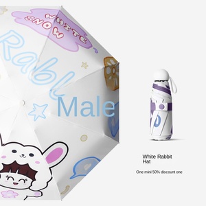 Ombrello da 50% per sole in seta con protezione solare ultravioletta da donna a doppio uso per sole e pioggia, ombrellone per capelli di nuova generazione - Product Image 6