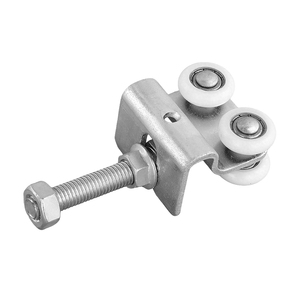 Rouleau de porte coulissante moderne en nylon et plastique à 4 roues en acier inoxydable, rouleau de porte pliante, rouleau de porte coulissante avec installation à vis - Product Image 4