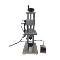 Machine de scellage semi-automatique de bureau pour flacons, bouteilles de liquide oral en verre, ampoules, avec sertisseuse de bouchons en aluminium et plastique