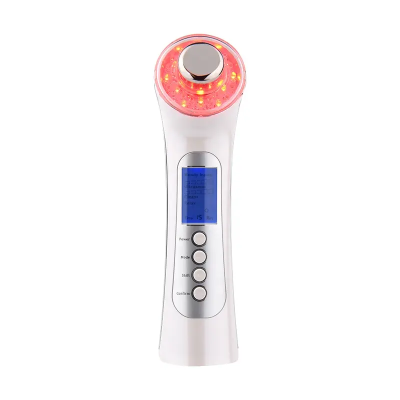 Portable rechargeable 5 in 1 Photon therapy electronic beauty Instrument for women face skin care