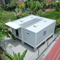 Derun Maison conteneur modulaire détachable et respirante de 20 pieds pour entrepôts, résidences et bureaux