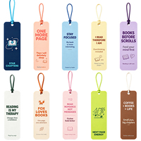 Marque-page en PVC personnalisé avec citation, en caoutchouc souple, avec cordon, cadeau amusant pour les amoureux des livres, papeterie pour étudiants, cadeau pour librairie
