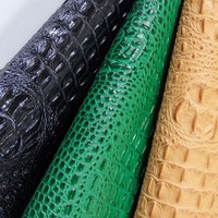 Cuir PU effet croco brillant et perlé, sans MOQ, pour sacs à main et usage décoratif sur canapés