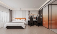 Service de design d'intérieur pour appartements de type boutique, dessin CAO de plan 2D, rendu 3D, visualisation de la décoration
