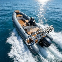 Bateau semi-rigide gonflable en Hypalon de 4,8 m SP480 pour sports nautiques de jour (CE)