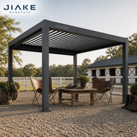 Pergola en aluminium Jiake 6063-T5 avec toit à lames motorisées pour manège équestre, patio, jardin extérieur, gazebo, pavillon