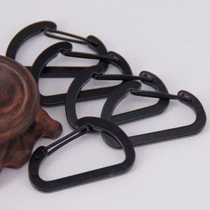 Mousqueton en alliage d'aluminium en forme de D, mini, léger, portable, noir mat, avec logo gravé sur mesure, à ressort, pour - Product Image 4