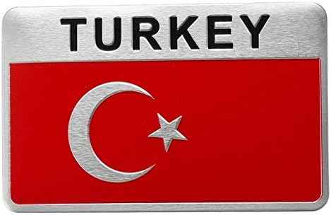 2x 3D Gel Aufkleber Sticker Türkei Fahrrad Emblem Türkiye