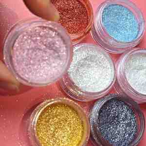 อายแชโดว์เนื้อฝุ่นประกายมุกสีชัดเจน 8 เฉดสี ปราศจากการทดลองกับสัตว์ ได้รับการรับรอง MSDS กันน้ำ ให้ประกายวิบวับ - Product Image 1