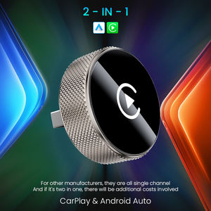 ดองเกิล CarPlay ไร้สายแบบพอร์ต USB สีทอง รองรับ CarPlay และ Android Auto 2 in 1 อะแดปเตอร์ CarPlay ไร้สายสำหรับ iPhone และ Android - Product Image 2