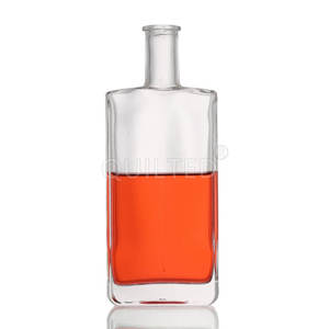 Botella de Vidrio Cuadrada Transparente de 500 ml para Whisky, Brandy, Ginebra y Vodka <span class=keywords><strong>Premium</strong></span>, Botella Vacía de Alta Gama para Licores - Product Image 4