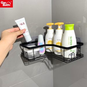 Caddies de ducha para colgar en la esquina Estante adhesivo Accesorios de baño Organizadores Almacenamiento Estantes inoxidables - Product Image 4