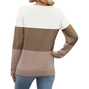 Pulls pour femmes, col en V, tricot décontracté, manches longues, hauts légers, vêtements pull-over, tenues de mode automne 2026 - Product Image 4