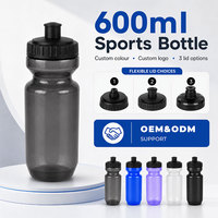 Bouteille d'eau souple écologique de 600 ml avec couvercle anti-poussière pour le cyclisme et les sports de plein air – Vente en gros, approvisionnement direct usine
