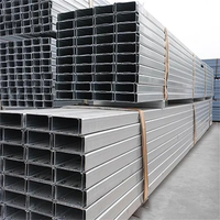 Profilé en acier laminé à chaud et formé à froid à prix raisonnable, profilé en acier galvanisé en forme de C, profilé en acier en forme de U, prix du profilé en acier Ms