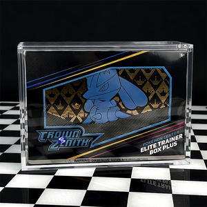 Boîte d'entraînement personnalisée SYP Clear Elite Plus Version Noir et Or avec vitrine pour <span class=keywords><strong>Zacian</strong></span> & Zamazenta Acrylique <span class=keywords><strong>ETB</strong></span> Plus - Product Image 1