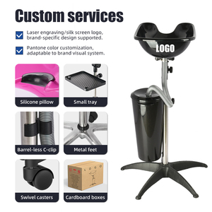 Fornitura di fabbrica portatile lavabo per Shampoo Mobile barbiere per il lavaggio dei capelli per parrucchieri per uso bagno in ospedale <span class=keywords><strong>a</strong></span> casa - Product Image 3