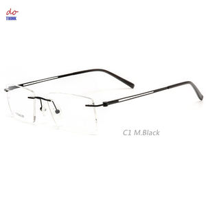 T030W Think Titanio Gafas De Vision Ophthalmics Gafas Sin montura Hombres Monturas De Titanio - Product Image 3